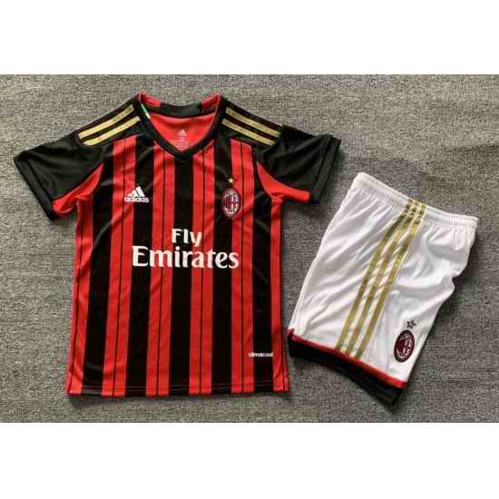 Youth Retro Soccer Jerseys AC Millan 13 14